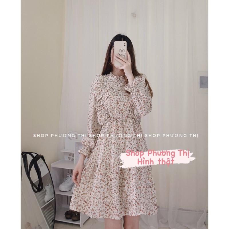  Váy hoa nhí vintage bèo xinh 2 màu mới về siêu hot (hàng sẵn) | BigBuy360 - bigbuy360.vn