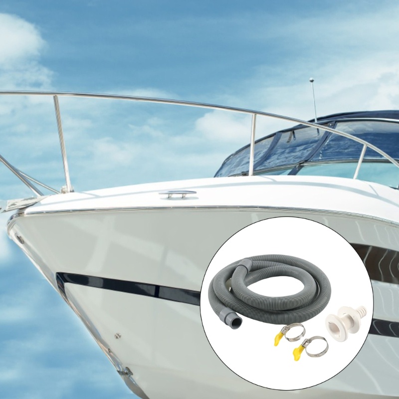Bộ Lắp Đặt Bơm SUN Bilge Cho Ổ Cắm 3 / 4-inch Kèm 6 Ft. Đầu Nối Ống Nước 2 Kẹp Và 2 Ống Dẫn Dễ Lắp Đặt
