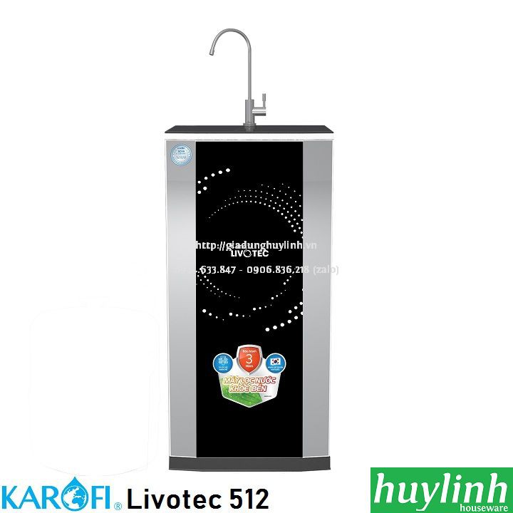 [Mã ELHAMS5 giảm 6% đơn 300K] Máy lọc nước RO Karofi Livotec 512 - 10 lõi