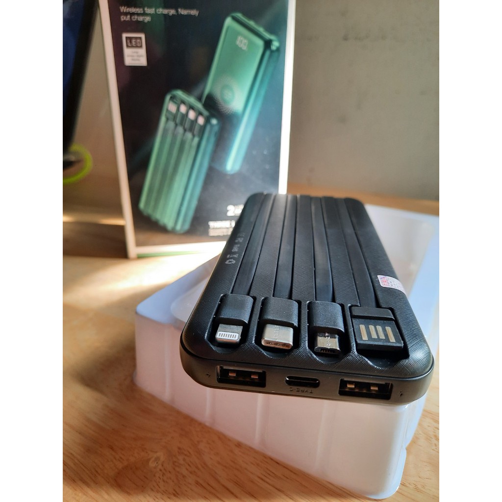 PIN DỰ PHÒNG G-05 KHÔNG DÂY ĐA NĂNG 20.000MAH - SẠC CÙNG LÚC NHIỀU THIẾT BỊ