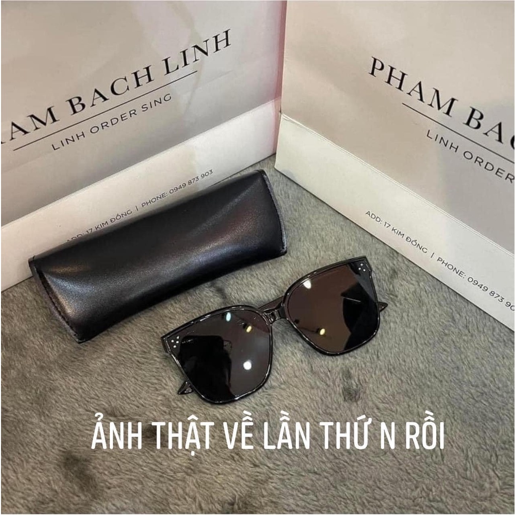 Kính mát thời trang nam nữ kèm túi da