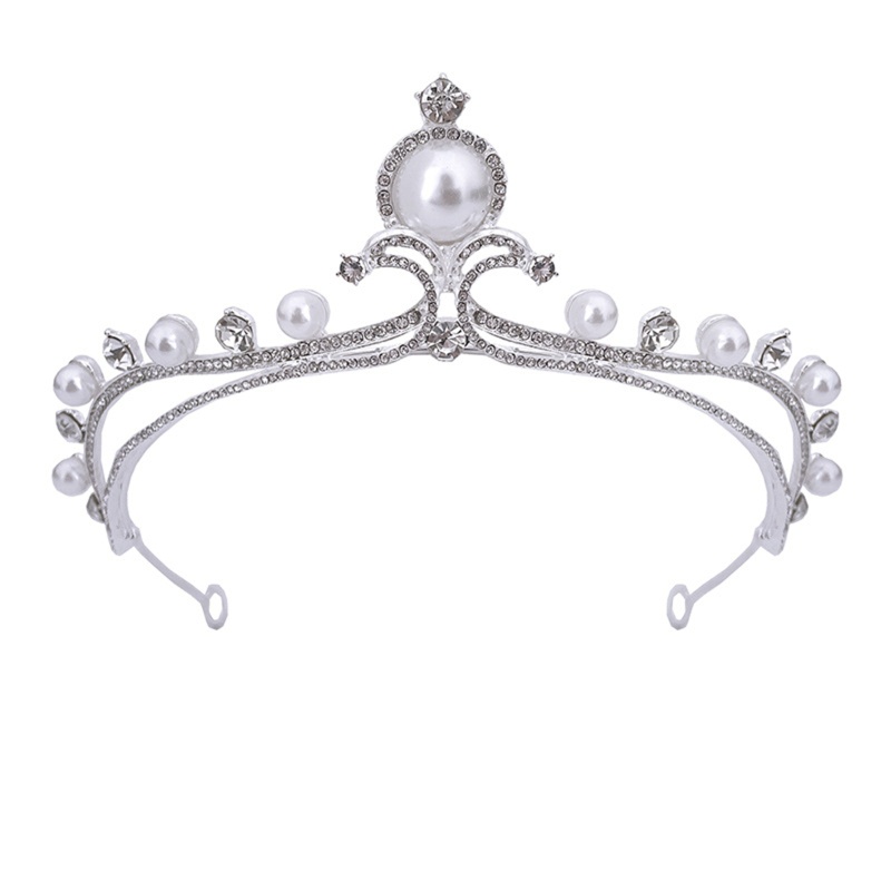 Cài Tóc Hình Vương Miện Đính Ngọc Trai Cho Nữ