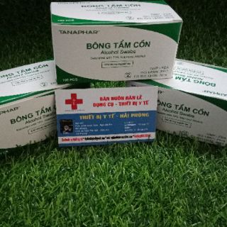 Bông tẩm cồn Tẩnphar 100 cái