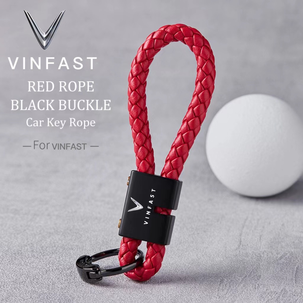 Móc Chìa Khóa Dây Bện Chống Thất Lạc Cho VinFast VF8 VF9 VF e34 VF5 VF7 LUX2.0 LUX a2.0 VF33