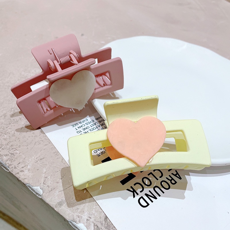 Kẹp Tóc Càng Cua Hình Cá Mập Cỡ Lớn Màu Hồng Dễ Thương Cho Bạn Gái