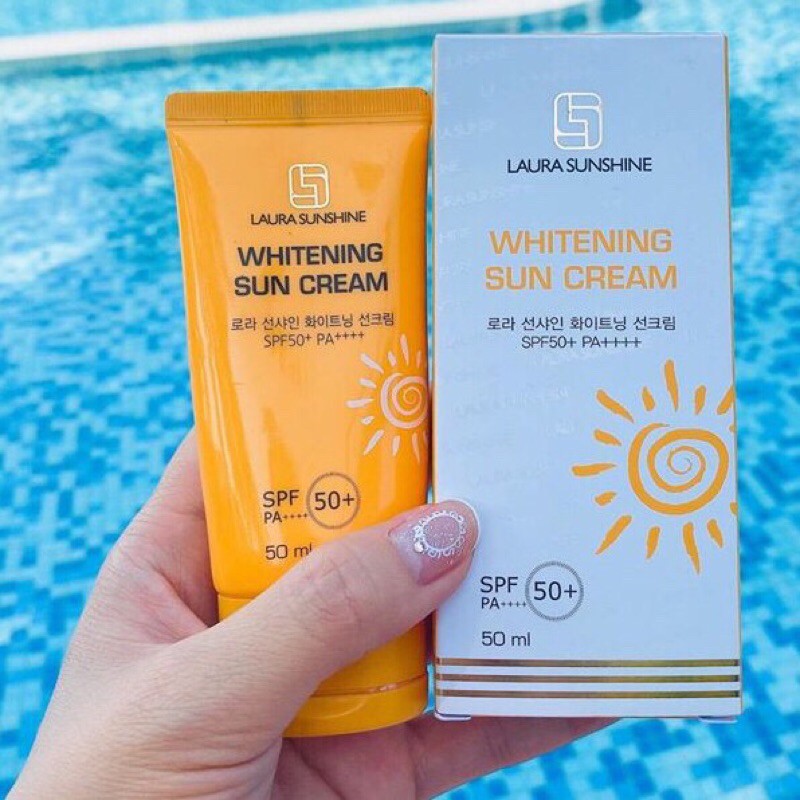 Kem chống nắng trắng da SPF 50+ PA++++ Laura Sunshine