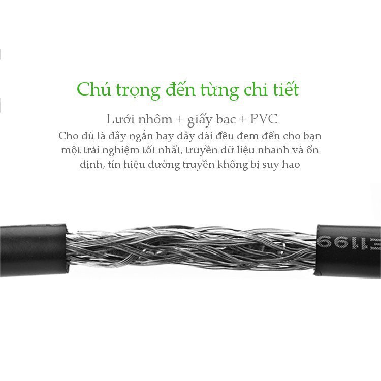 Cáp USB 2.0 nối dài 3 Mét chính hãng Ugreen 10317 _Bảo hành 18 tháng