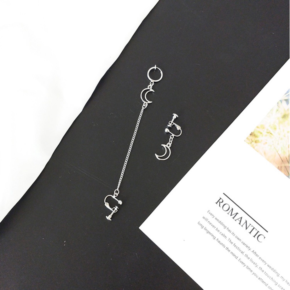 Khuyên tai nữ dáng dài phối chuỗi dây tạo hình độc đáo