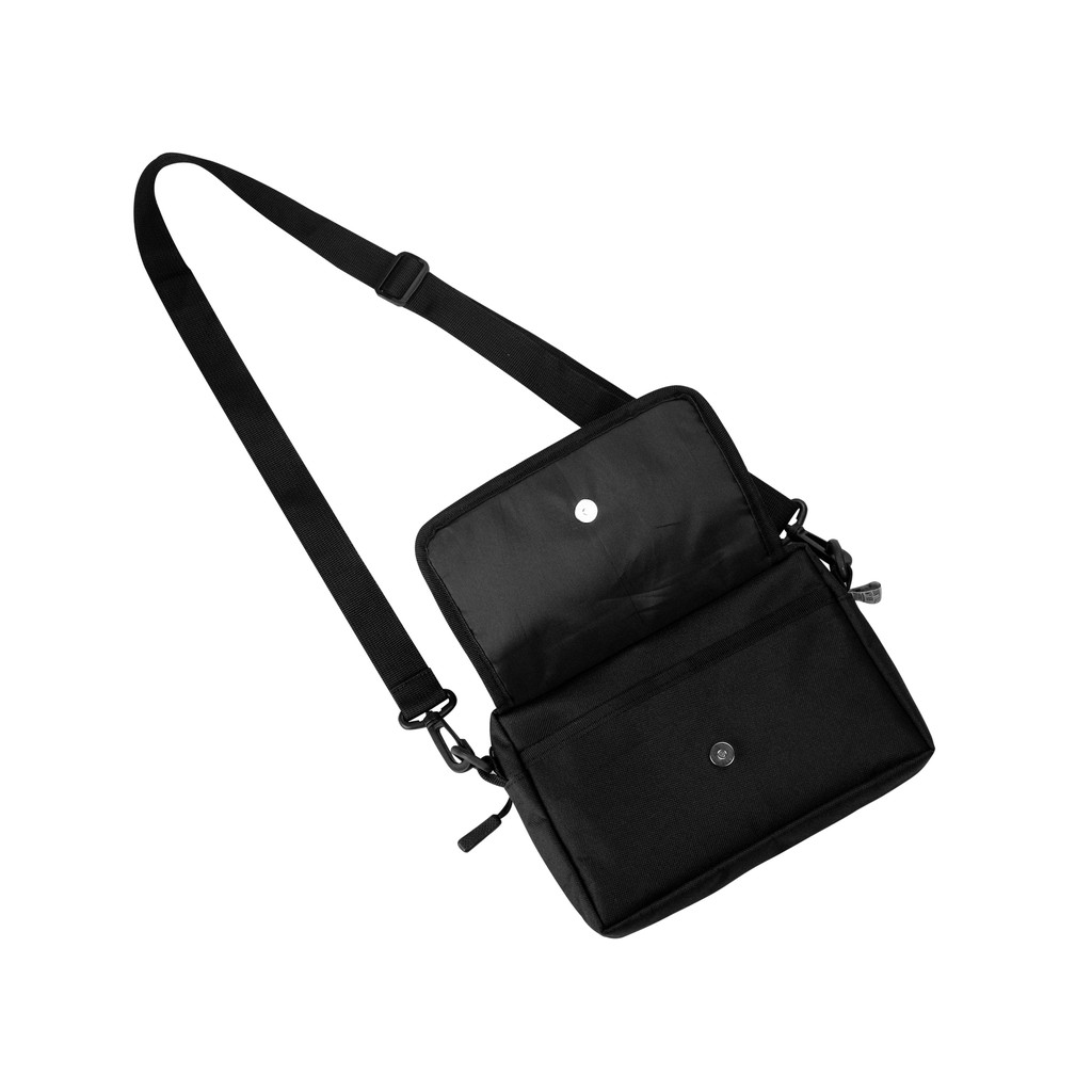 [Hình thật/Có sẵn] Túi đeo chéo canvas màu đen phối nhựa trong | DKMV Black BS Logo Bag | BigBuy360 - bigbuy360.vn