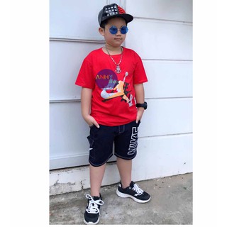BỘ THUN GIẢ JEAN BÉ TRAI SIZE CỒ