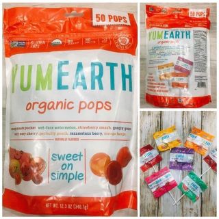 Kẹo mút hữu cơ Yumearth Mexico, date 8/2020