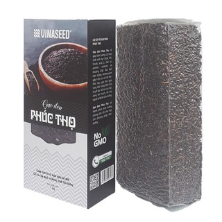 Hộp 01kg Gạo Phúc Thọ đen (Gạo lứt đen) - Tốt cho tim mạch và tiểu đường -Vườn Đặc Sản