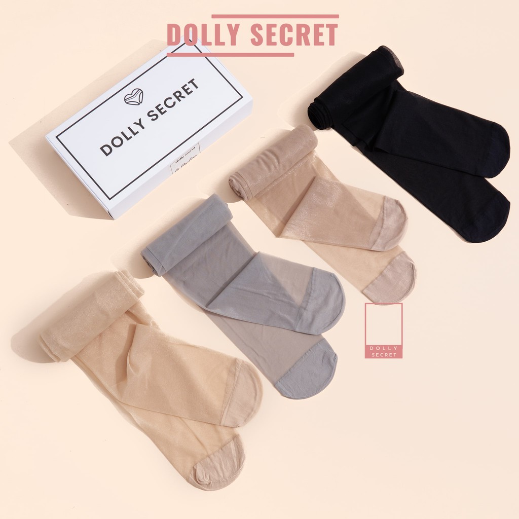 Quần tất tàng hình ánh nhũ kim tuyến phát sáng Bling nổi bật siêu mỏng siêu dai nâng tông da có 4 màu DOLLY SECRET T11