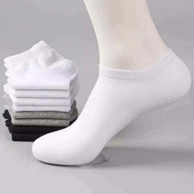 Sỉ lố 10 đôi tất nam nữ đơn sắc dày dặn