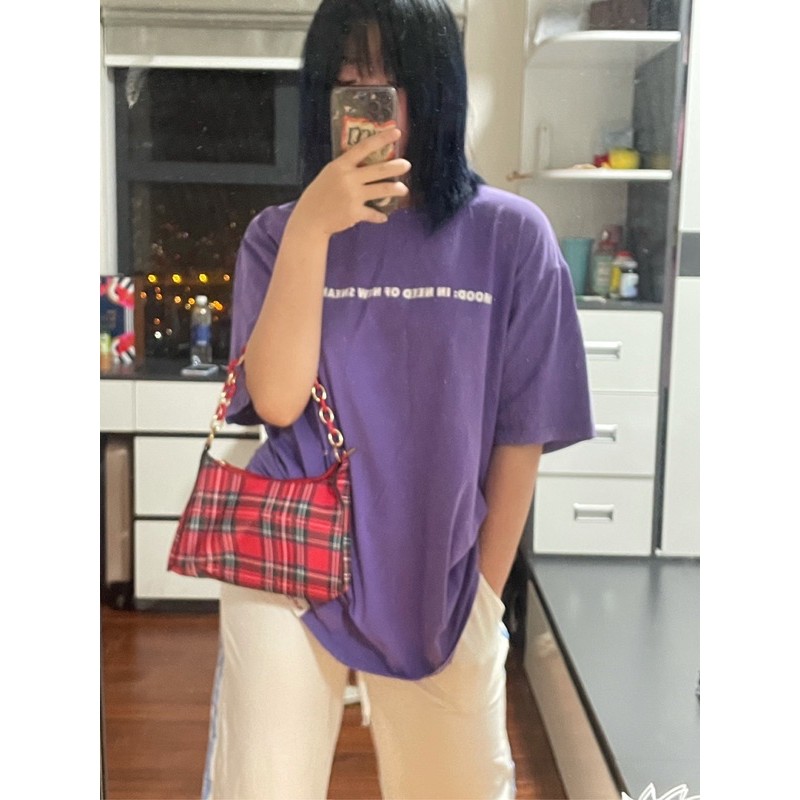 [ cần pass ]áo dirty coins và túi xách đỏ