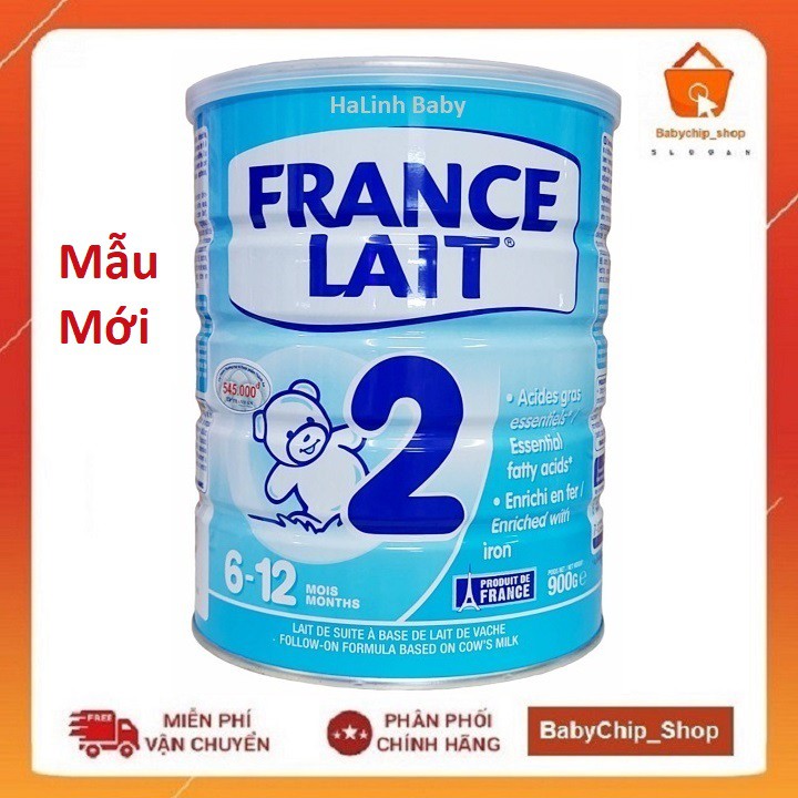 Sữa bột France Lait 1, 2, 3, 900g