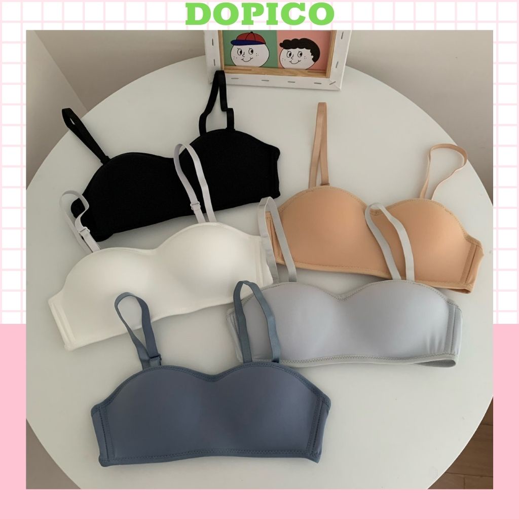 Áo ngực không gọng nữ su mút mỏng không dây, áo lót không dây ôm trọn vòng 1 DOPICO   A4280