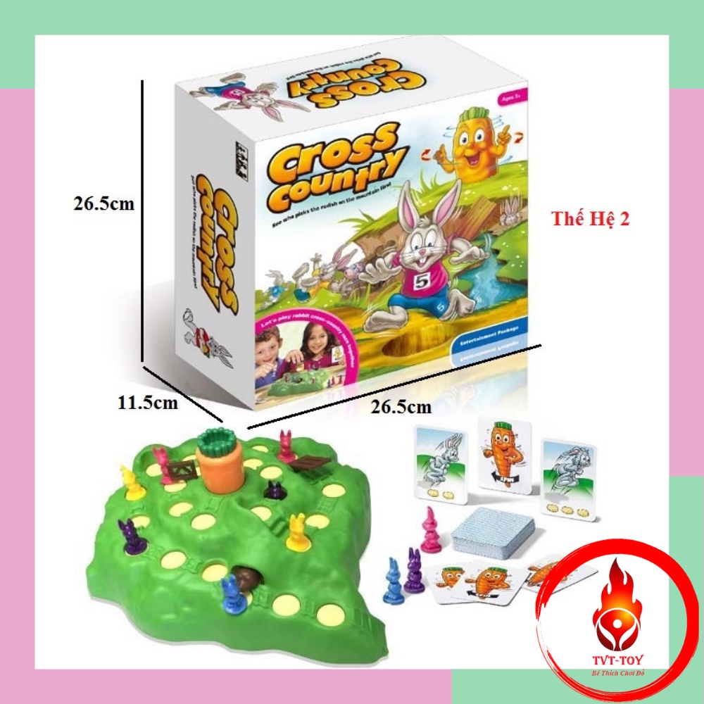 BẪY THỎ - Cuộc đua HÁI CÀ RỐT của thỏ con Bộ đồ chơi giải trí tương tác đối kháng vui nhộn giảm stress cho bé Board game
