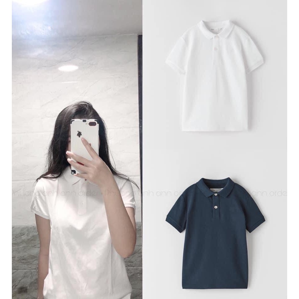 Áo polo trắng Zara