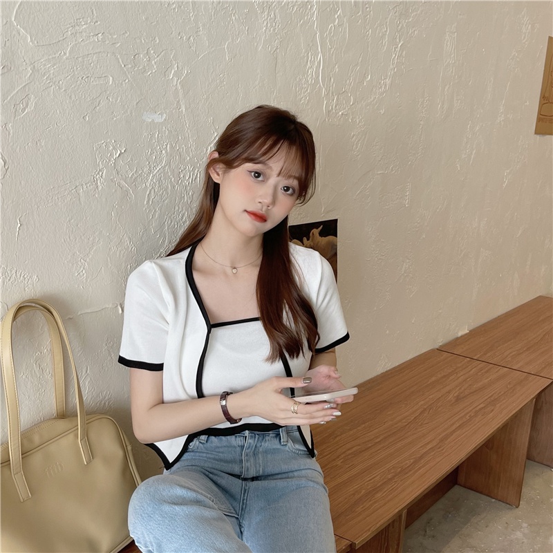 Áo Croptop nữ ôm kèm áo khoác ngoài ulzzang hot trend - AO06