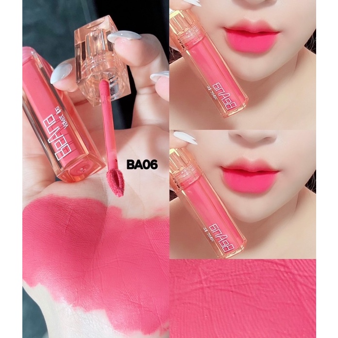 Bảng 12 Màu Son Kem Siêu Lì Mềm Mịn lâu trôi, BA Perfect  hữu cơ không chì , hàng CTY Chính hãng