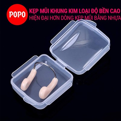 Kẹp mũi bơi người lớn chống nước POPO dễ dàng điều chỉnh, có đệm mũi silicone an toàn cho da NC2