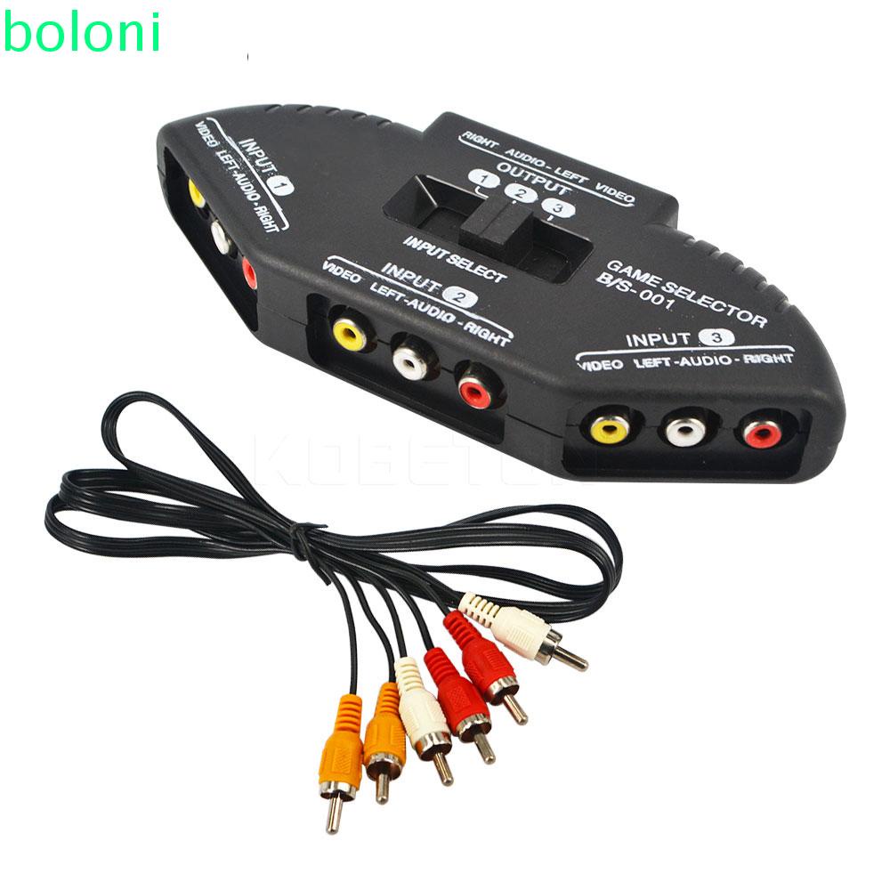 Bộ chia 3 cổng AV 3 trong 1 tiện dụng xem TV DVD