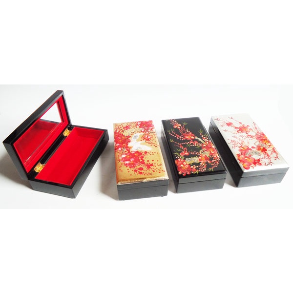 Hộp sơn mài - Hộp nữ trang KT 9x18cm - Hàng thủ công mỹ nghệ Việt Nam