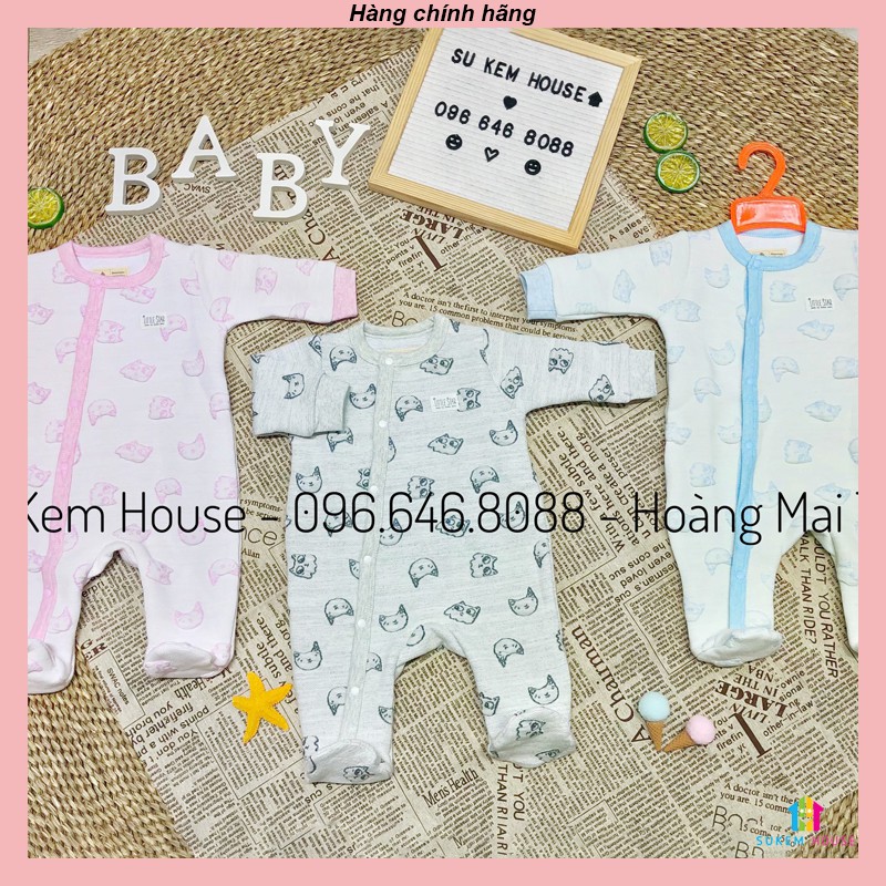 BỘ BODY TRẦN BÔNG LIỀN BAO CHÂN MOMMA BABY CHO BÉ TỪ SƠ SINH