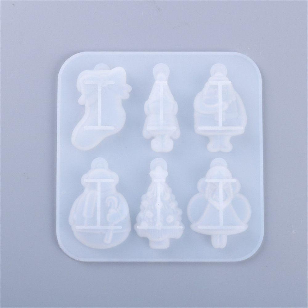 NIUYOU Khuôn Làm Thẻ Treo Trang Trí Cây Thông Noel Bằng Nhựa Epoxy Resin