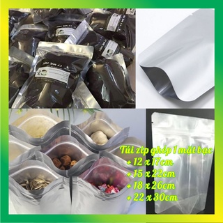 [ 500g -1KG ] Túi zip bạc đáy đứng một mặt bạc - VUI VUI STORE