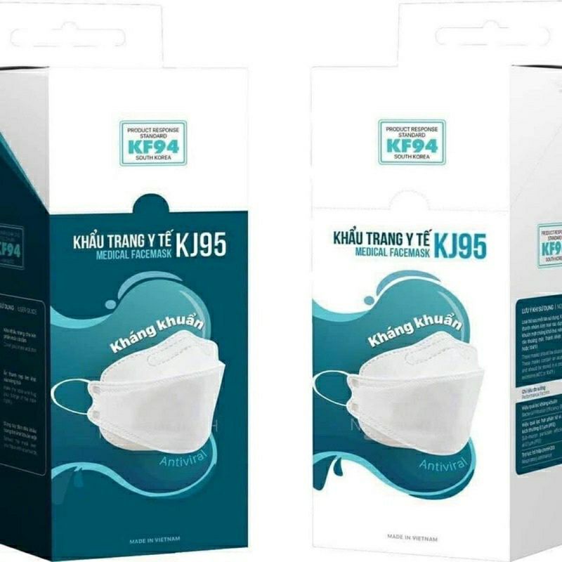 1 gói 5 cái khẩu trang KJ95 KF94 Hàn Quốc 3D mầu Trắng | WebRaoVat - webraovat.net.vn