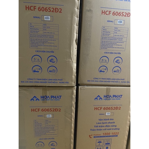 Tủ đông Hòa Phát HCF 606S2Đ2/ HPF BD6245 2 ngăn đông mát - Hàng chính hãng