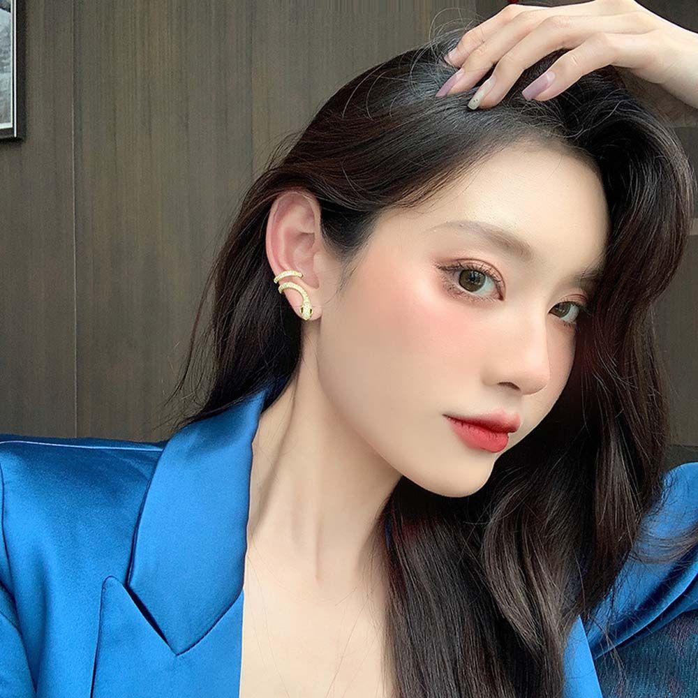 BACK2LIFE Bông Tai Hình Rắn Thời Trang Cá Tính Dành Cho Nữ