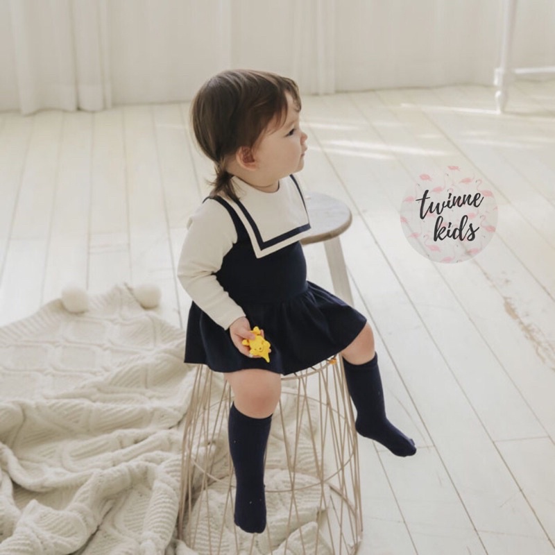 [Jenny Baby] Váy liền thân, romper sơ sinh, váy trẻ em phong cách Hàn Quốc chất liệu cotton co giãn cho bé 3-24 tháng