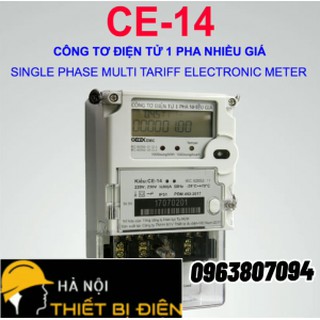 Công tơ điện tử 1 pha 3 giá ce-14