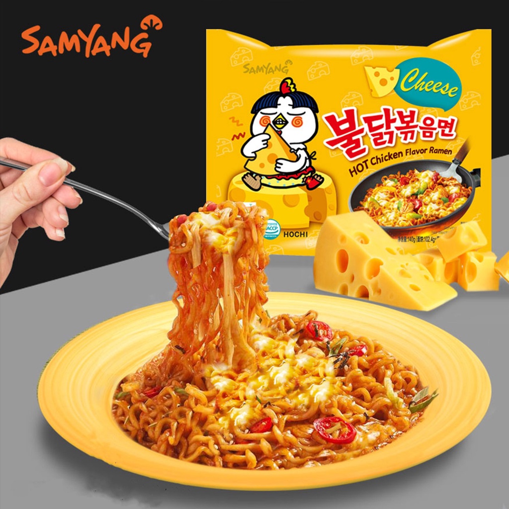 Thùng 40 gói mì gà cay Samyang