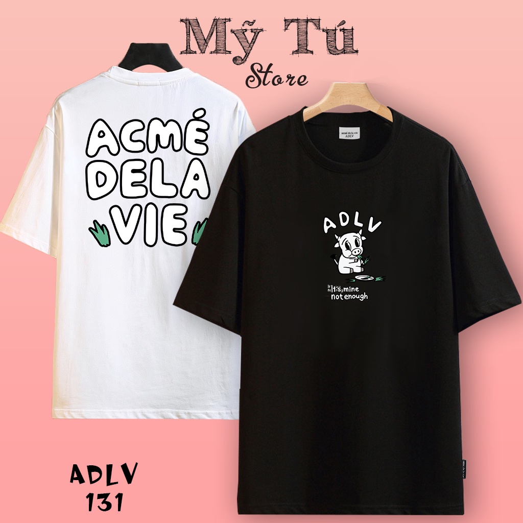 Áo Thun ADLV 131 Con Bò Ăn Cỏ Cotton 2 Chiều Cao Cấp - Mỹ Tú Store