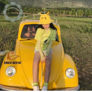 NÓN BUCKET PIKACHU VẢI NHUNG