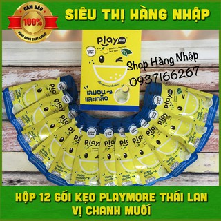 Hộp 12 bịch kẹo Play vị chanh muối Thái Lan