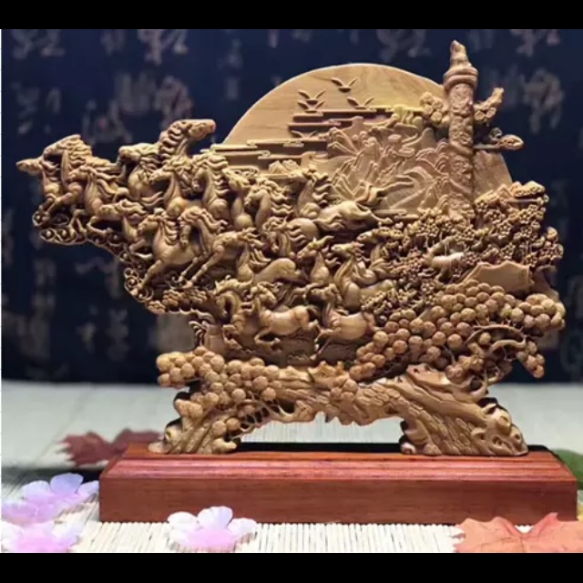 Đồ gỗ mỹ nghệ thiên mã phi ưng 196