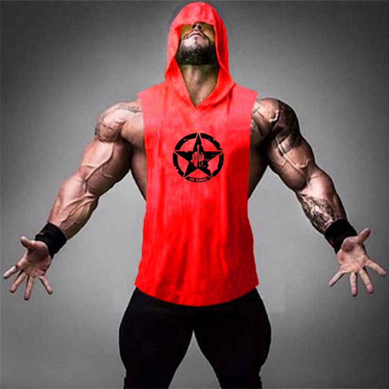 Áo Thun Ba Lỗ Có Mũ Trùm Đầu Thời Trang Mới Cho Nam