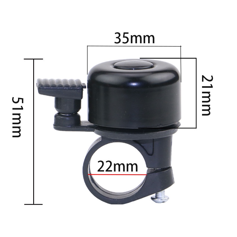 Chuông xe đạp mini nhiều màu âm thanh vang lớn chất liệu bền bỉ dành cho mọi xe đạp SIGO