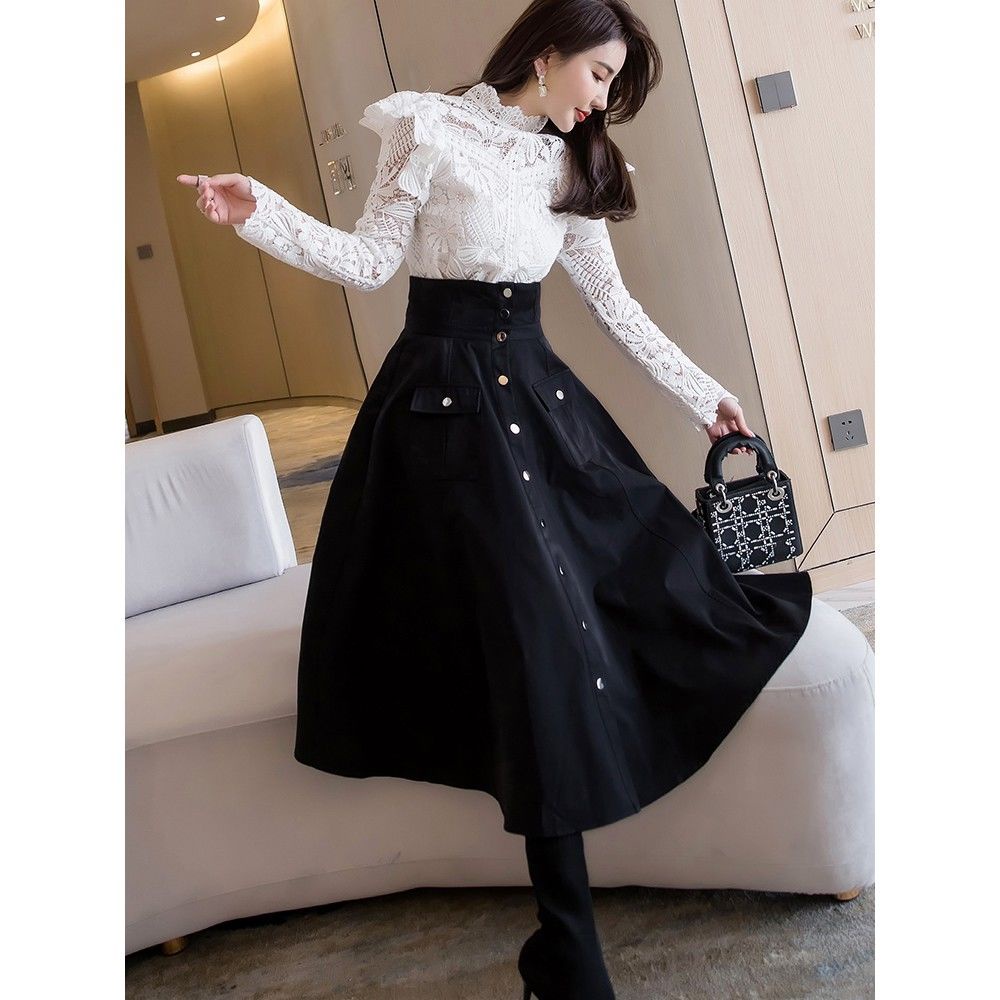 Chân Váy Nữ Dáng Chữ a Lưng Cao Thời Trang