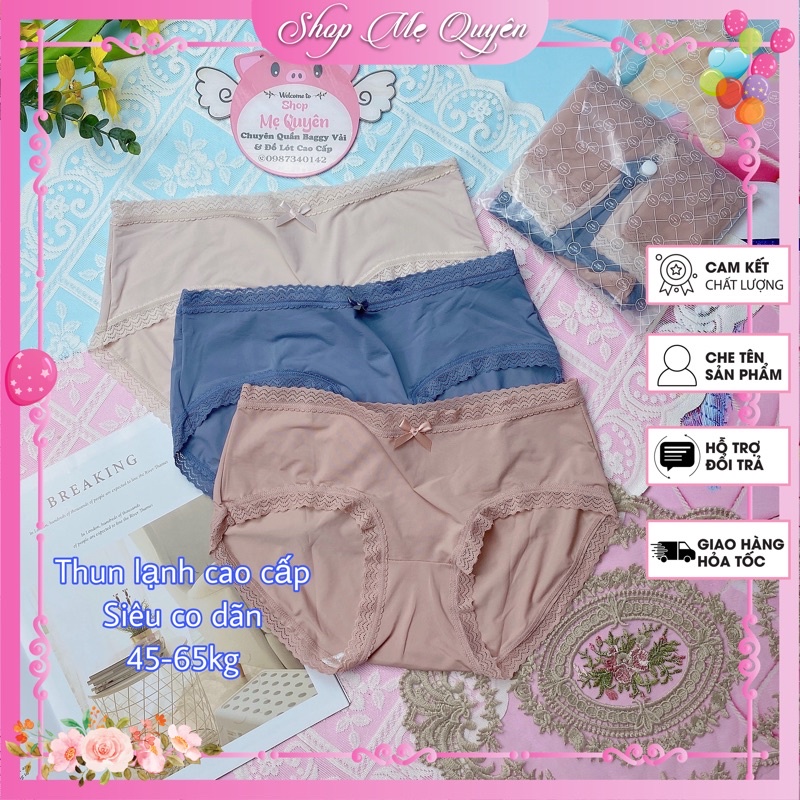 Set 3 quần lót nữ thun lạnh siêu mát co dãn 4 chiều kiểu dáng nhẹ nhàng cho ngày Hè năng động