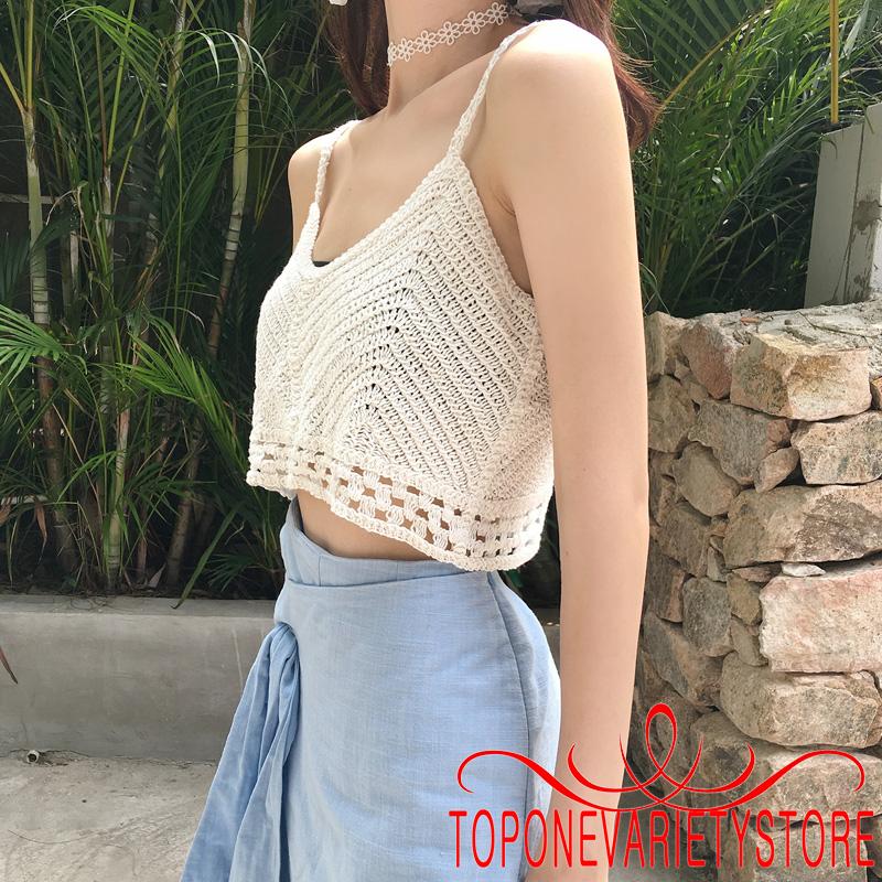 Áo Dây Nữ Cộc Tay Cổ Chữ V Hở Eo Quyến Rũ | BigBuy360 - bigbuy360.vn