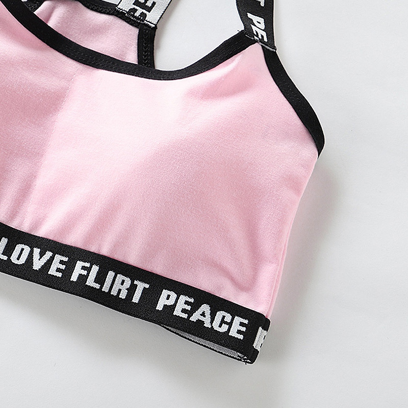 Áo Ngực Thể Thao Có Dây Chống Trượt Cho Bé Gái 9-18 Tuổi Mới