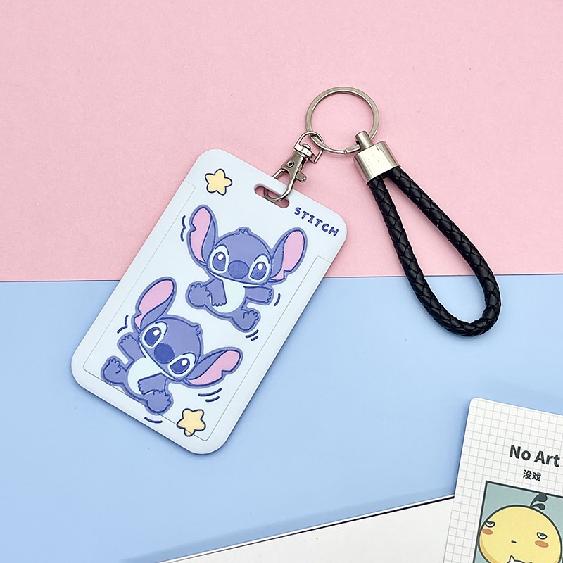 Dây Đeo Thẻ Bảng Tên Sinh Viên Học Sinh Nhân Viên Văn Phòng ID Card Móc Gắn Chìa Khóa Điện Thoại Stitch - Minh An Saigon