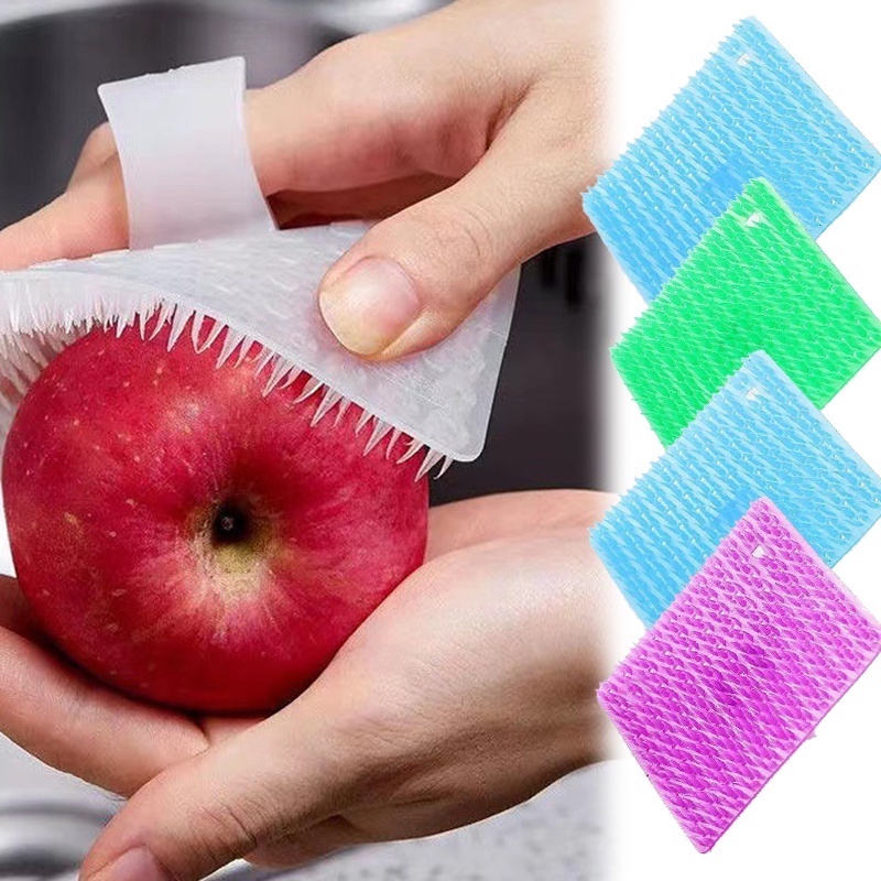 Bàn Chải Bằng PE Cấp Thực Phẩm Làm Sạch Rau Củ Quả Đa Năng Sáng Tạo