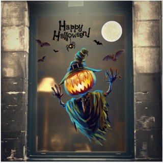 Decal trang trí Halloween - Người rơm quỷ